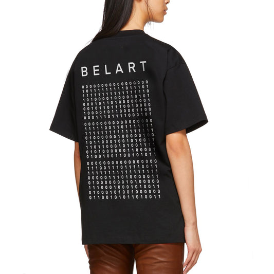 BELART. TEE-SHIRT. OVERSIZE. BINAIRE. NOIR.