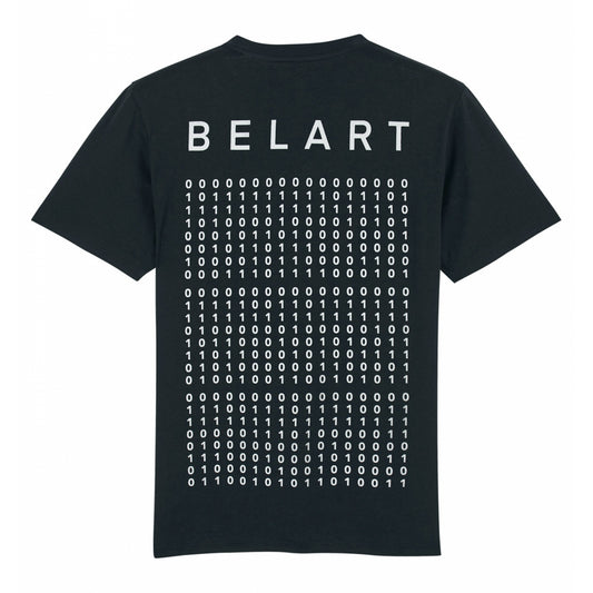 BELART. TEE-SHIRT. OVERSIZE. BINAIRE. NOIR.